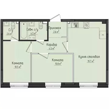 2-к кв. Удмуртия, Завьяловский район, с. Первомайский Город ...