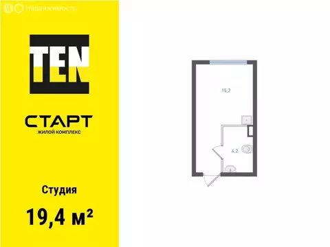 Квартира-студия: Екатеринбург, микрорайон Академический, 4-й квартал ...