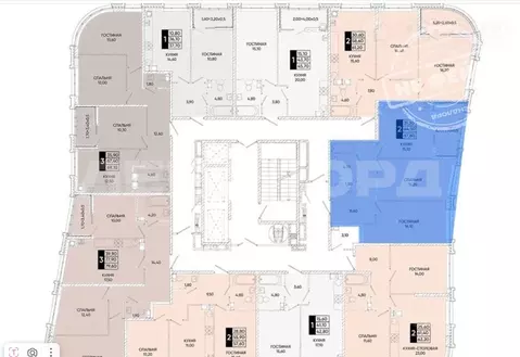 2-к кв. Ростовская область, Ростов-на-Дону Левобережная ул., 6/1с1 ...