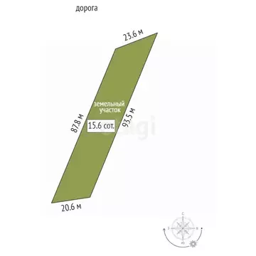 Участок в Мордовия, Лямбирский район, с. Атемар ул. Деревушка (15.62 ...
