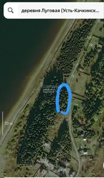 Участок в Пермский край, Пермский муниципальный округ, д. Луговая ...