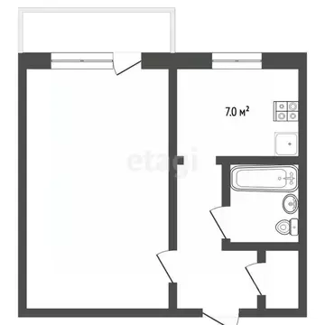 1-к кв. Владимирская область, Муром Нижегородская ул., 43 (30.2 м)