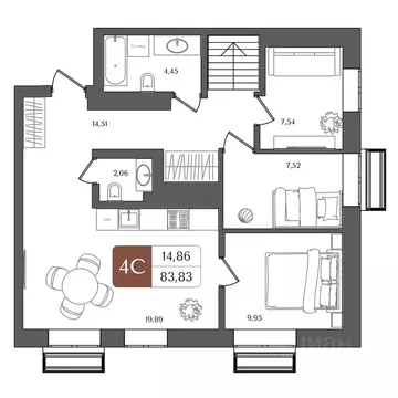 4-к кв. Башкортостан, Уфа Глумилино жилрайон, Холмогоры жилой комплекс ...