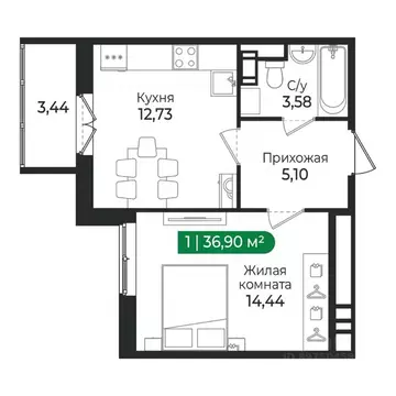 1-к кв. Ленинградская область, Сертолово Всеволожский район, Сертолово ...