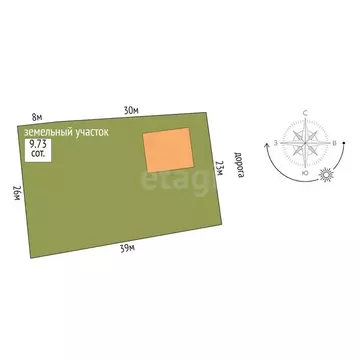 Дом в село Падун, Школьная улица (65.5 м)