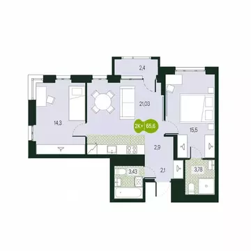 3-к кв. Забайкальский край, Чита Каштакский мкр,  (65.6 м)