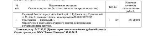 Гараж в Алтайский край, Рубцовск Гражданский пер., 25 (16 м)