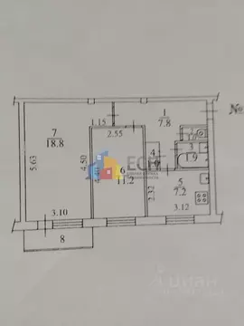 2-к кв. Тульская область, Тула Новомосковская ул., 19 (48.9 м)