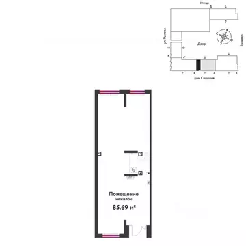 Торговая площадь в Тюменская область, Тюмень ДОК мкр, ул. Ярославская, ...