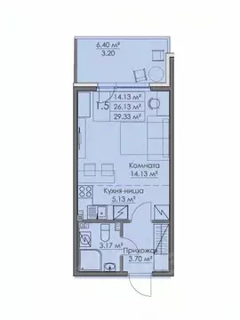 Свободной планировки кв. Ленинградская область, Выборг наб. Адмирала ...