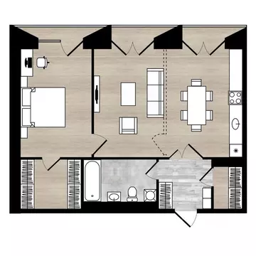 2-к кв. Ярославская область, Ярославль Республиканский проезд, 1 (67.2 ...