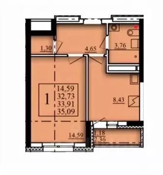 1-к кв. Башкортостан, Уфа Затон-Восточный жилрайон, Паруса жилой ...