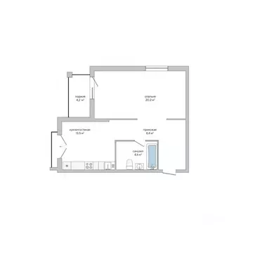 1-к кв. Крым, Судак ул. Инициативных, 80 (48.8 м)