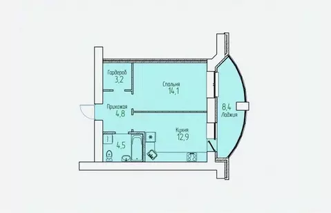 1-к кв. Кировская область, Киров Мурашинский проезд, 7 (43.7 м)