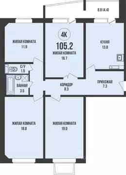 3-к кв. Новосибирская область, Новосибирск ул. Декоративный Питомник, ...