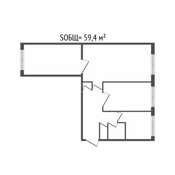 3-к кв. Брянская область, Брянск Ново-Советская ул., 42 (59.4 м)