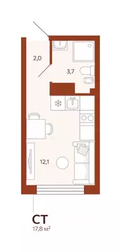 Студия Тюменская область, Тюмень ул. Новаторов, 30 (17.8 м)