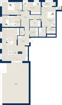 4-к кв. Татарстан, Казань Нова жилой комплекс (163.4 м)