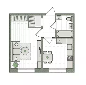 1-к кв. Кировская область, Киров бул. Прибрежный, 6 (34.2 м)