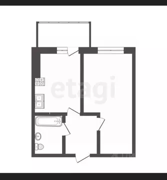1-к кв. Смоленская область, Смоленск ул. 100-летия Комсомола, 1 (29.7 ...