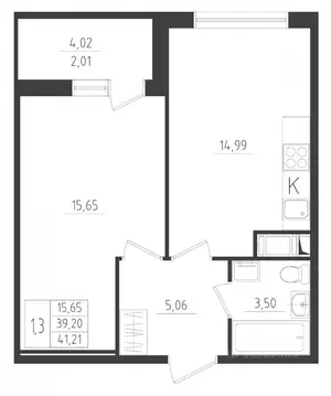 1-к кв. Санкт-Петербург, Санкт-Петербург, Красное Село ул. Лермонтова, ...