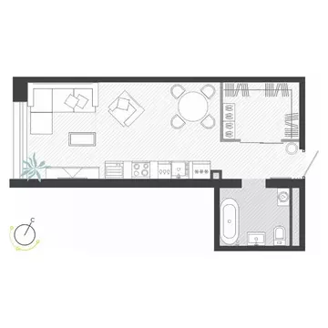 1-к кв. Приморский край, Владивосток ул. Нейбута (34.93 м)