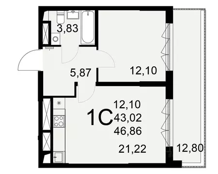 1-к кв. Тульская область, Тула Мясново мкр, Сегодня жилой комплекс ...