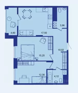 2-к кв. Брянская область, Брянск Новый Город жилой комплекс (67.75 м)
