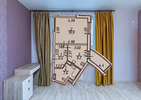 1-к кв. Санкт-Петербург Выборгское ш., 15 (42.9 м)