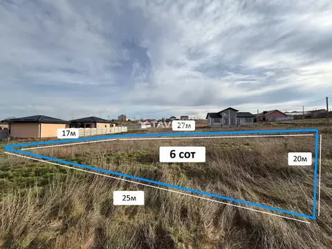 Участок в Крым, Симферопольский район, с. Трудовое ул. Новая (6.0 ...