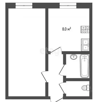 1-к кв. Владимирская область, Селивановский муниципальный округ, пос. ...