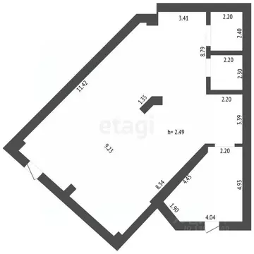 Торговая площадь в Тюменская область, Тюмень Заречный проезд, 6к2 (123 ...