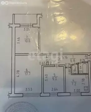 3-комнатная квартира: Ижевск, Автозаводская улица, 48 (54.2 м)