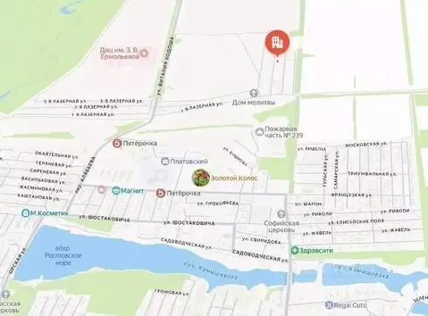 Участок в Ростовская область, Ростов-на-Дону Луч садовое товарищество, ...
