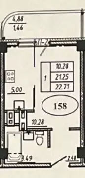 1-к кв. Омская область, Омск ул. Б.Г. Шаронова, 29 (23.0 м)