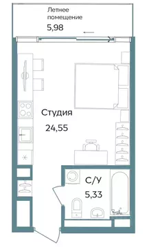 Студия Крым, Саки ул. Морская (35.86 м)