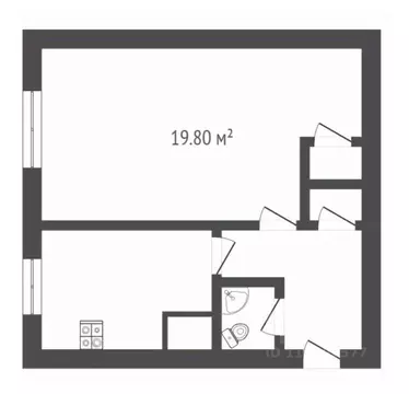 1-к кв. Воронежская область, Борисоглебск Кирпичного завода р-н, 8 ...