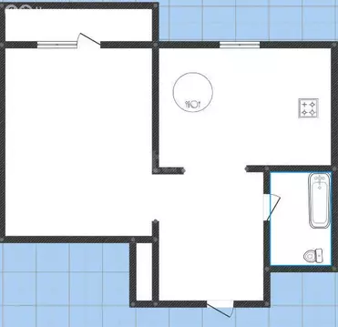 1-комнатная квартира: Ангарск, 18-й микрорайон, 19 (30.4 м)