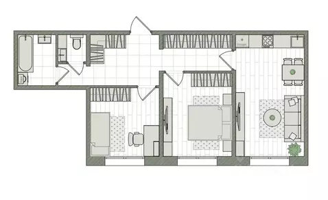 3-к кв. Кировская область, Киров бул. Прибрежный, 6 (58.7 м)