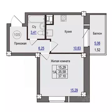 1-к кв. Псковская область, Псковский район, Завеличенская волость, д. ...