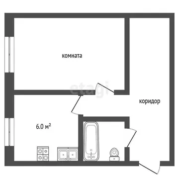 1-комнатная квартира: Рыбинск, Центральный планировочный район, ...