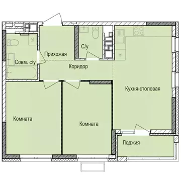 2-к кв. Удмуртия, Ижевск Автопроизводство жилрайон, Норвежский Лес ...