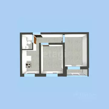 2-к кв. Башкортостан, Уфа Комсомольская ул., 141 (45.0 м)