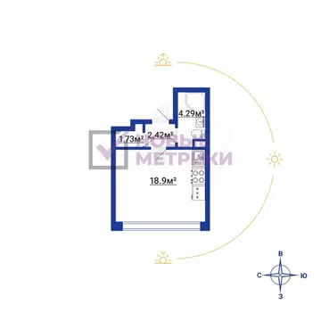 Офис в Санкт-Петербург Планерная ул., 93 (27 м)