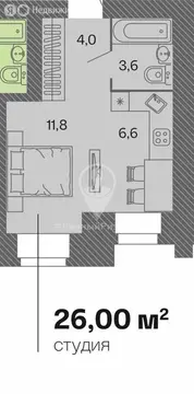 1-комнатная квартира: Рязань, район Приокский, улица Молодцова, 24 (26 ...
