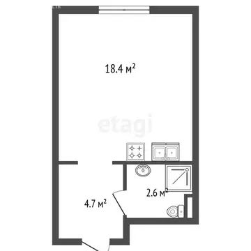 Квартира-студия: Санкт-Петербург, Орлово-Денисовский проспект, 19к2 ...