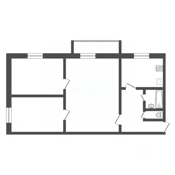 3-к кв. Тульская область, Тула проезд 2-й Гастелло, 17к1 (48.0 м)