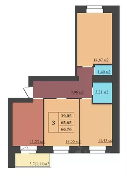 3-к кв. Ярославская область, Ярославль Северный жилрайон, 15-й мкр,  ...