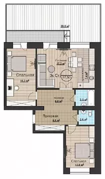 3-к кв. Новосибирская область, Новосибирский район, Мочищенский ...