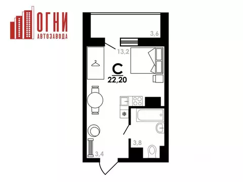 Студия Нижегородская область, Нижний Новгород Коломенская ул., 8к4 ...